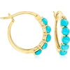 image:imageRossSimons Turquoise Hoop Earrings in 18kt Gold Over Sterling