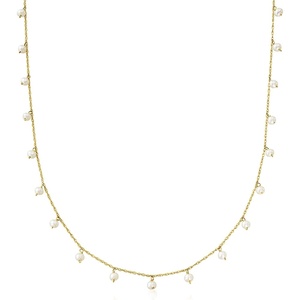 image:imagePure Collection by RossSimons 253mm Cultured Pearl Necklace in 14kt Yellow Gold200 Inches