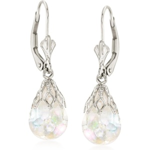image:imageRossSimons Floating Opal Drop Earrings in 14kt White Gold