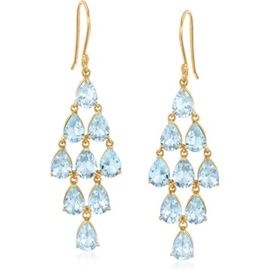 image:imageRossSimons Gemstone Chandelier Earrings in 18kt Gold Over SterlingTopaz