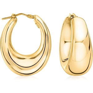 image:imageRossSimons Italian 18kt Gold Over Sterling Graduated Hoop Earrings