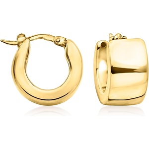 image:imageRossSimons Italian 18kt Yellow Gold Huggie Hoop Earrings