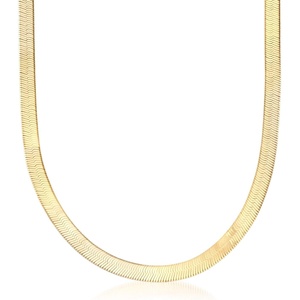 image:imageRossSimons Italian 6mm Herringbone Chain Necklace160 Inches