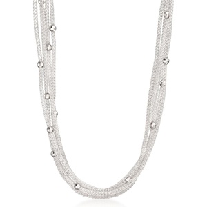 image:imageRossSimons Italian Sterling Silver MultiStrand Mesh NecklaceNo Gemstone