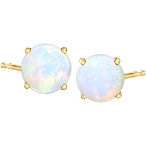 image:imageRossSimons Opal Stud Earrings in 14kt Yellow Gold