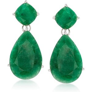 image:imageRossSimons Precious Gemstone Drop Earrings in Sterling Silvergreen