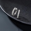 image:imagePure Collection by RossSimons 025 ct tw Diamond Hoop Earrings With Beaded Edge in Sterling Silver