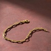 image:imagePure Collection by RossSimons Italian 14kt Yellow Gold Paper Clip Link Braceletno gemstone