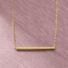 image:imagePure Collection by RossSimons Italian 14kt Yellow Gold Twisted Bar NecklaceNo Gemstone