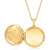 image:imageRossSimons 010 ct tw Diamond Celestial Locket Necklace in 18kt Gold Over Sterling 18 inches