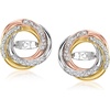 image:imageRossSimons 010 ct tw Diamond Swirl Earring Jackets in TriColored Sterling Silver
