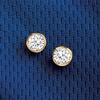 image:imageRossSimons 100 ct tw BezelSet Diamond Stud Earrings in 14kt Yellow Gold