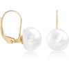 image:imageRossSimons 1011mm Cultured Button Pearl Drop Earrings in 14kt Yellow Gold
