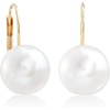 image:imageRossSimons 1011mm Cultured Button Pearl Drop Earrings in 14kt Yellow Gold