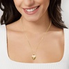 image:imageRossSimons 10kt 2Tone Gold Floral Heart Locket NecklaceNo Gemstone