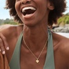 image:imageRossSimons 10kt Yellow Gold Floral Heart Locket NecklaceNo Gemstone
