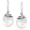 image:imageRossSimons 1213mm Cultured Coin Pearl Drop EarringsWhite