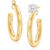 image:imageRossSimons 14kt Yellow Gold Hoop Earring Jackets 78 inches