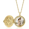 image:imageRossSimons 18kt Gold Over Sterling Filigree Locket Necklace