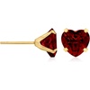 image:imageRossSimons 450 ct tw Garnet Heart Martini Stud Earrings in 14kt Yellow Gold