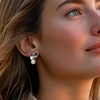 image:imageRossSimons 685mm Cultured Pearl and 200 ct tw Sky Blue Topaz and London Blue Topaz Earrings With 10 ct tw Sapphires in Sterling Silver