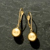image:imageRossSimons 8mm 14kt Yellow Gold Bead Drop Earrings