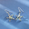 image:imageRossSimons Abalone Shell Starfish Drop Earrings in Sterling Silver