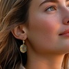 image:imageRossSimons Good Fortune Butterfly Drop Earrings in 18kt Gold Over SterlingJade