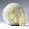 image:imageRossSimons Good Fortune Butterfly Drop Earrings in 18kt Gold Over SterlingJade