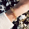 image:imageRossSimons Italian 14kt Yellow Gold Paper Clip Link Braceletno gemstone