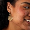 image:imageRossSimons Italian 18kt Gold Over Sterling Spiral Drop Earrings