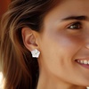 image:imageRossSimons MotherOfPearl and 20 ct tw White Topaz Flower Removable Drop Earrings With 18kt Gold Over Sterling