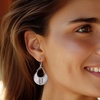 image:imageRossSimons MotherofPearl BaliStyle Teardrop Earrings in Silver