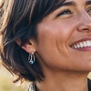 image:imageRossSimons Pearl Double Hoop Earrings in Sterling Silver