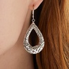 image:imageRossSimons Sterling Silver Byzantine Open Teardrop Earrings