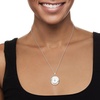 image:imageRossSimons Sterling Silver Compass Locket Necklace With Single SapphireSapphire