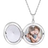 image:imageRossSimons Sterling Silver Compass Locket Necklace With Single SapphireSapphire