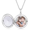 image:imageRossSimons Sterling Silver Compass Locket Necklace With Single SapphireSapphire