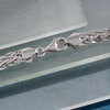 image:imageRossSimons Sterling Silver Graduated WheatLink NecklaceNo Gemstone