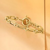 image:imageRossSimons Toggle Paperclip Link Bracelet825 Inches
