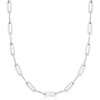 image:imageCharles Garnier Sterling Silver Paper Clip Link Necklace 17 inches