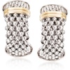 image:imagePhillip Gavriel Popcorn Sterling Silver and 18kt Gold Hoop Earrings