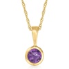 image:imagePure Collection by RossSimons 021 Carat Amethyst Pendant Necklace in 14kt Yellow GoldAmethyst