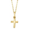 image:imagePure Collection by RossSimons 14kt Yellow Gold Cross NecklaceNo Gemstone