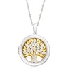 image:imageRossSimons 010 ct tw Diamond Tree Of Life Locket Necklace in 2Tone Sterling Silver 18 inches