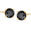 image:imageRossSimons 100 ct tw Black Diamond Stud Earrings in 14kt Yellow Gold