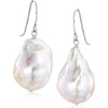 image:imageRossSimons 1213mm Cultured Baroque Pearl Drop Earrings in Sterling Silver
