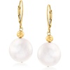 image:imageRossSimons 1314mm Cultured Pearl Drop Earrings in 14kt Yellow Gold