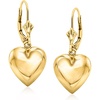 image:imageRossSimons 14kt Yellow Gold Puffed Heart Drop Earrings