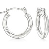image:imageRossSimons 15mm 14kt White Gold Small Hoop Earrings